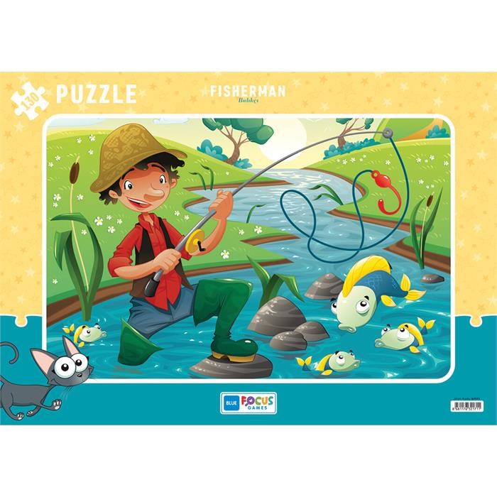 Blue Focus 72 Parça Puzzle - Balıkçı 
