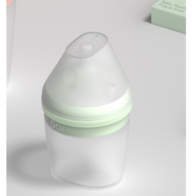 Borrn Antikolik Silikon Biberon 150 ml Yeşil 