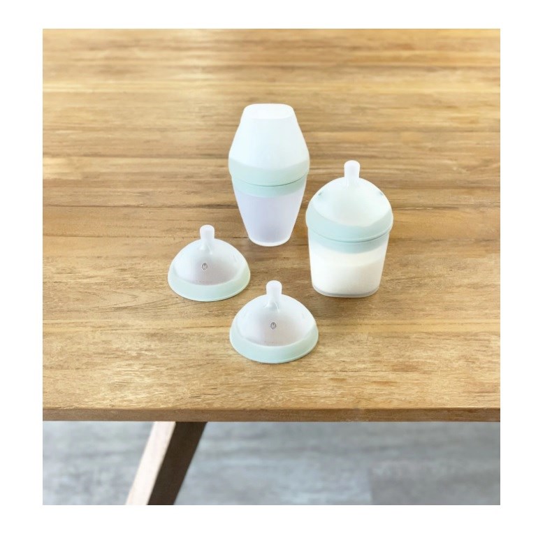 Borrn Antikolik Silikon Biberon 150 ml Yeşil 