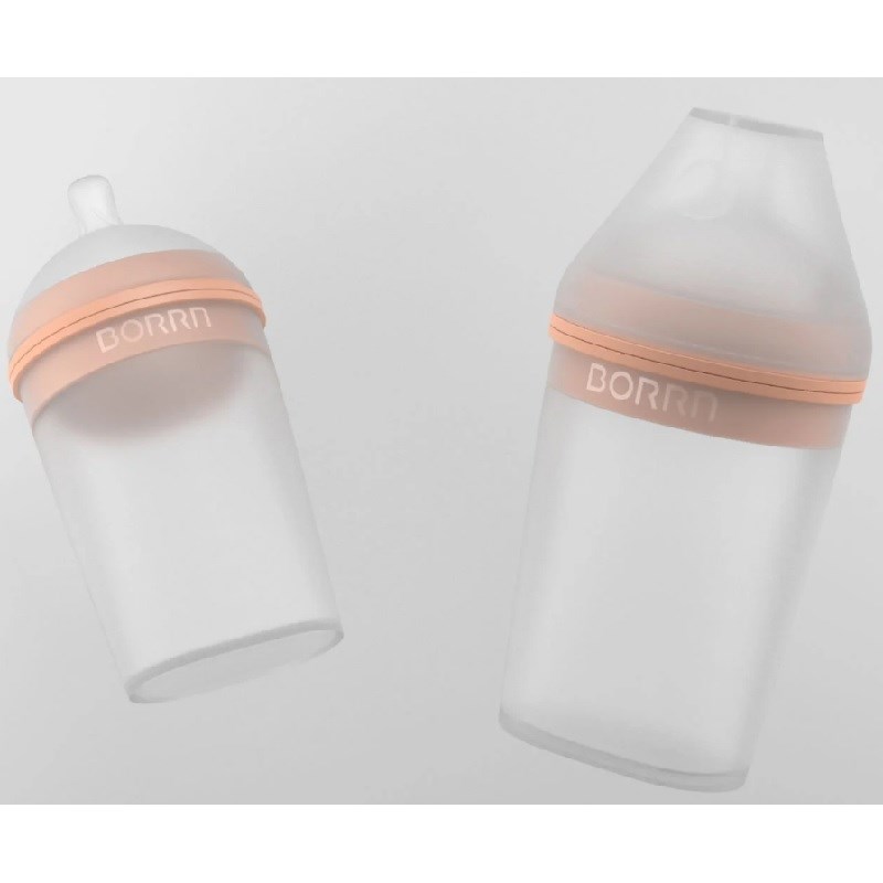 Borrn Antikolik Silikon Biberon 150 ml Turuncu 