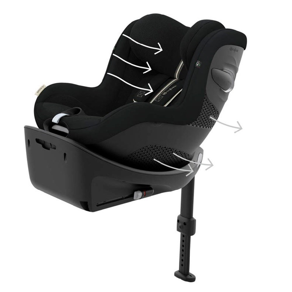 Cybex Sirona Gi isize Plus Oto Koltuğu Moon Black Orjinal
