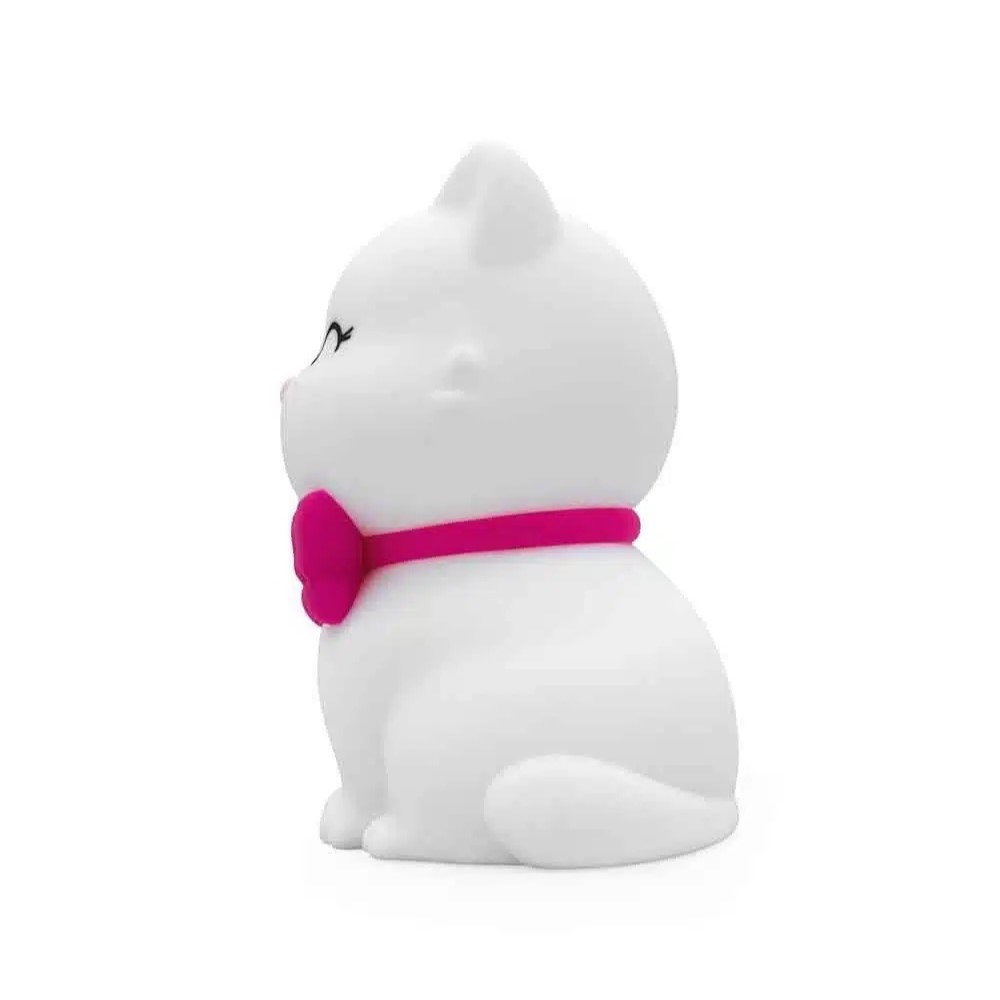 Dhink Silikon Gece Lambası Kedi Tosh Beyaz 