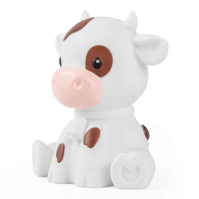 Dhink Zodiac Baby Ox Gece Lambası Beyaz Kahverengi 