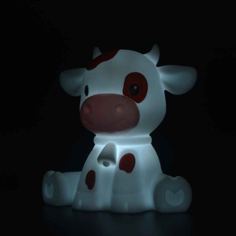 Dhink Zodiac Baby Ox Gece Lambası Beyaz Kahverengi 