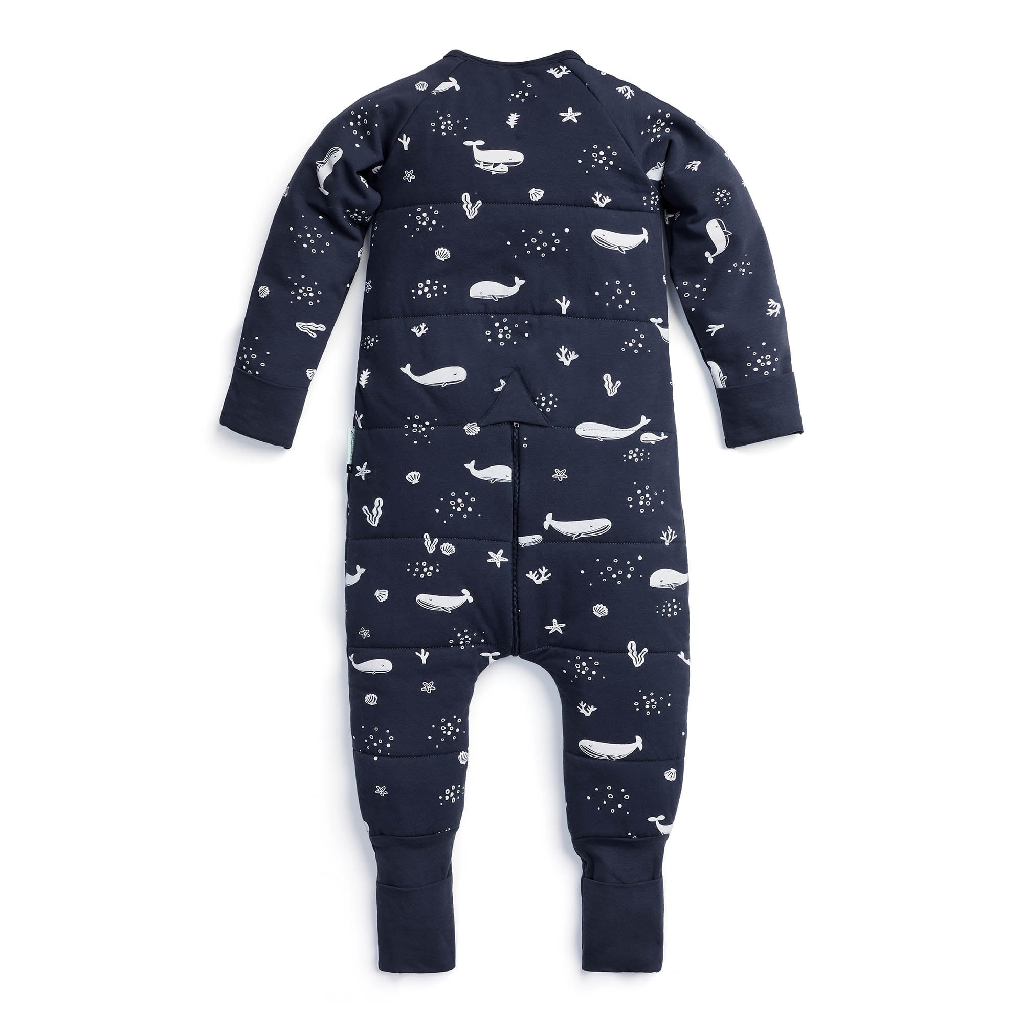 ErgoPouch Organik Koton Uyku Tulumu 2.5 TOG Whale Koyu Mavi