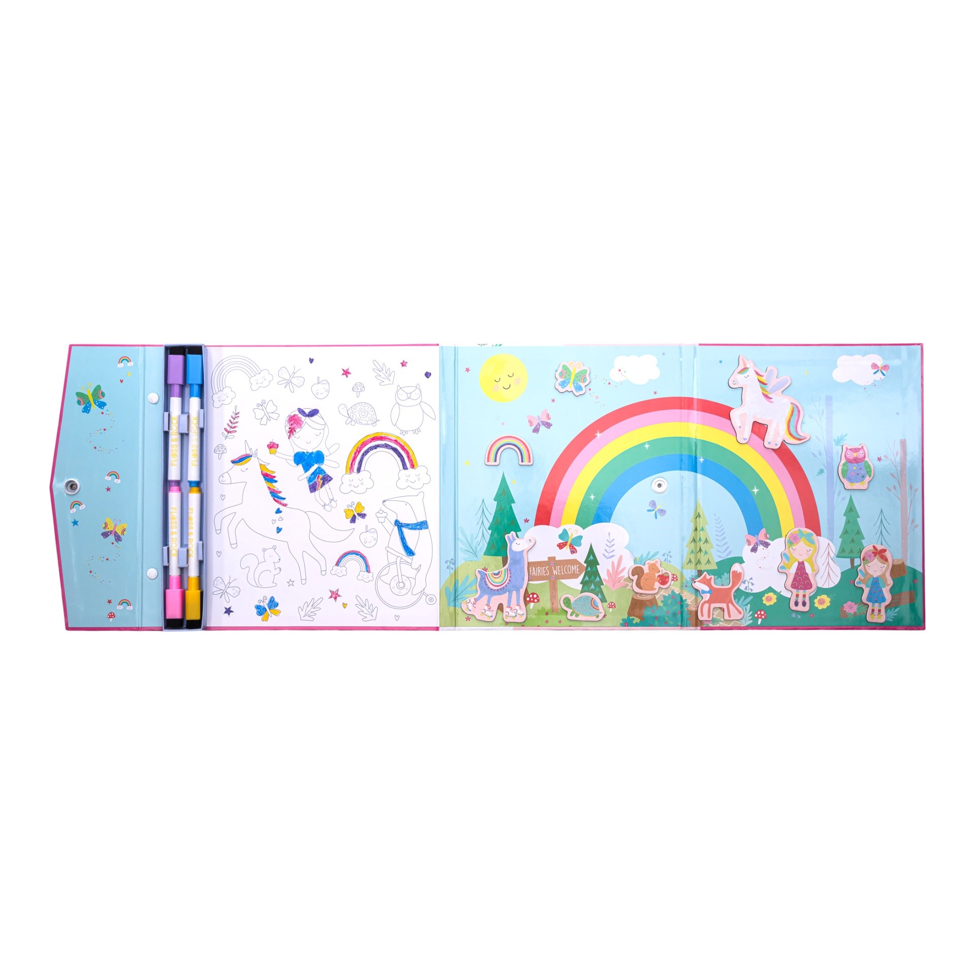 Floss Rock Mıknatıslı Çoklu Oyun Seti- Rainbow Fairy 