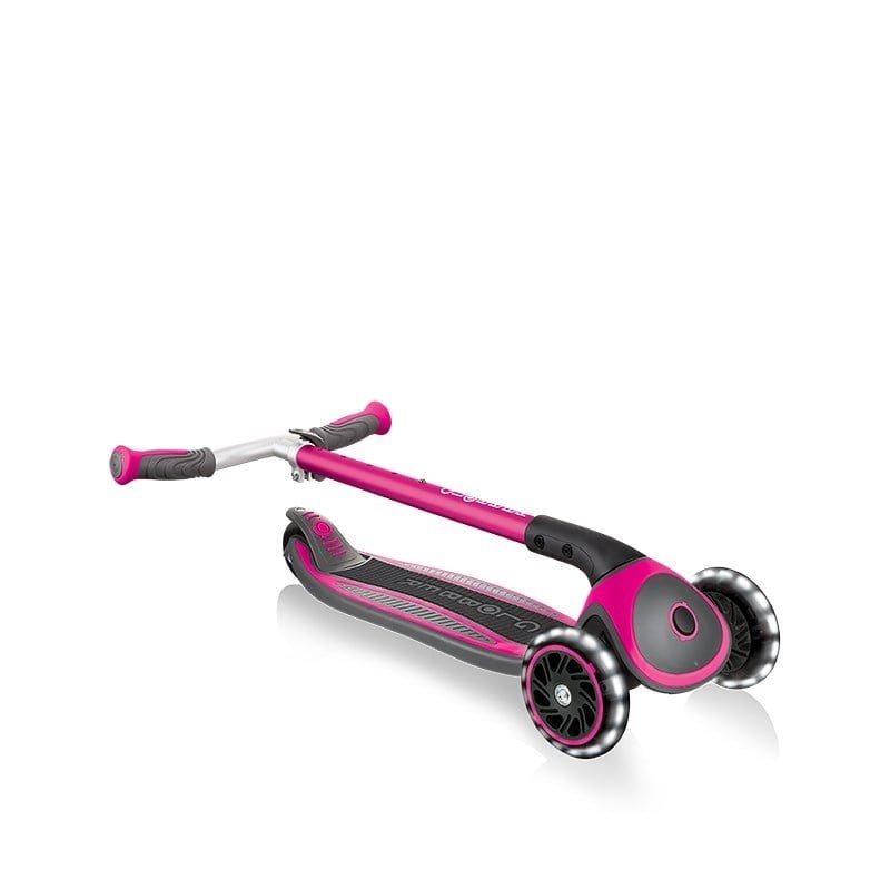 Globber Master Işıklı Katlanabilir Scooter - Pembe 4  Yaş+ 