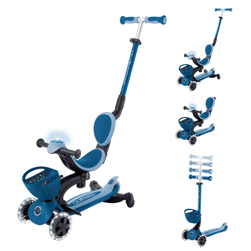 Globber Go Up Baby 360 Işıklı Scooter - Pastel Mavi 