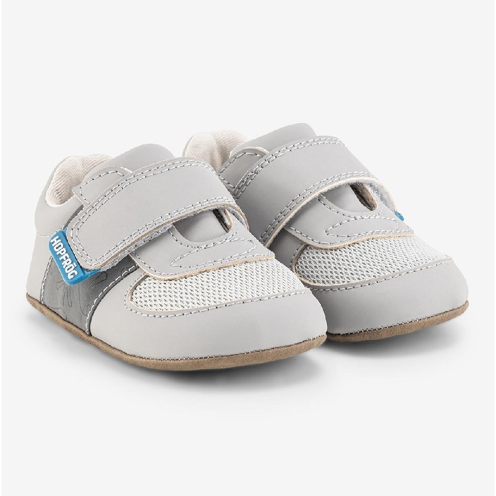 Hopfrög Smart Walker First Prime Havalı Pembe Barefoot İlk Adım Bebek Ayakkabı Gri