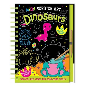 Neon Scratch Art - Dinosaurs