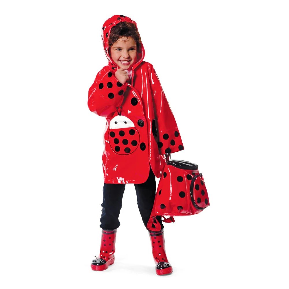 Kidorable Çocuk Yağmur Çizmesi Uğur Böceği Kırmızı