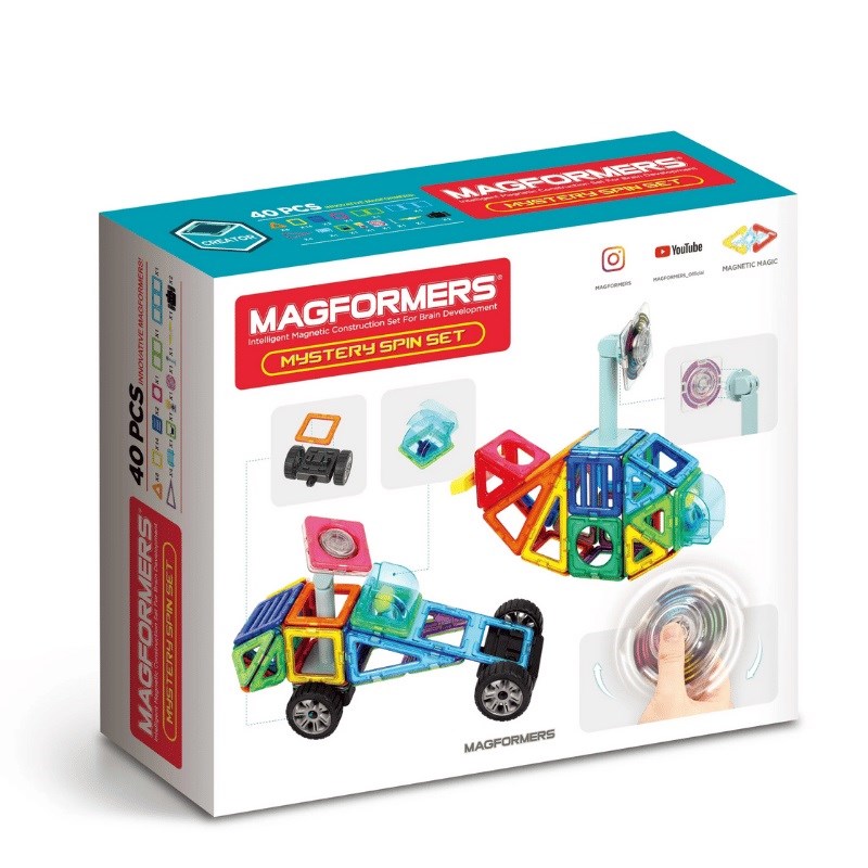 Magformers Mıknatıslı Mystery Spin Set - 40 Parça 