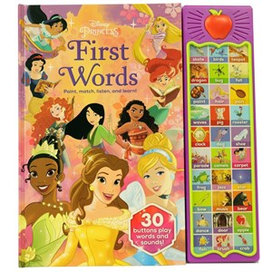 Disney Princess Cinderella, Moana, Rapunzel, and More!: First Words: Point, Match, Listen, and Learn