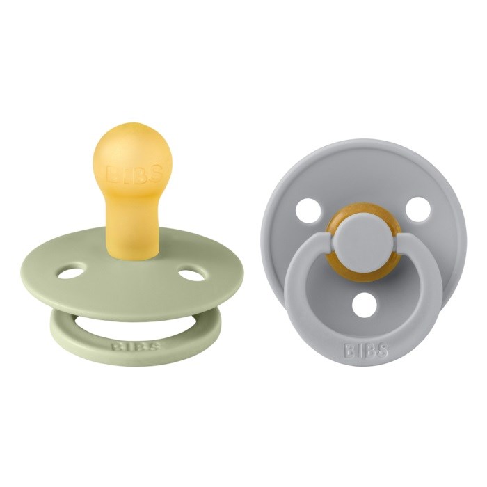 Bibs Colour Bebek Doğal Kauçuk Emzik Sade/Cloud 0-6 Ay Yeşil