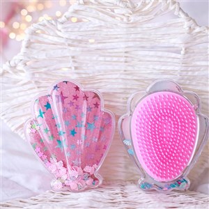 Mini& Kids Little Mermaids Hairbrush- Pembe Yıldızlı