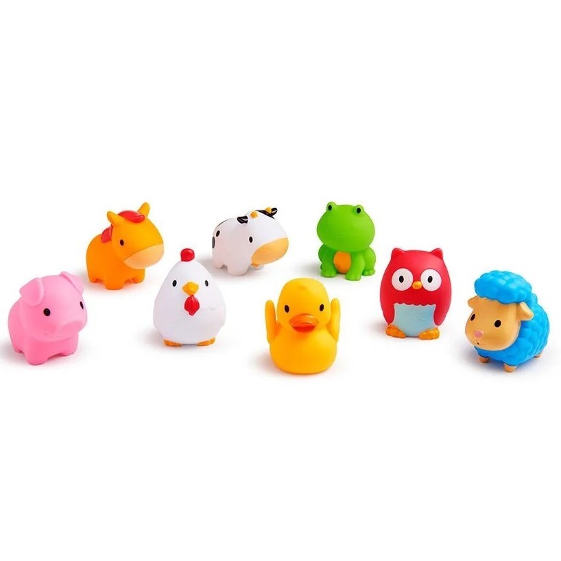 Munchkin Çiftlik Hayvanları İle Banyo Fışkırtmaları 8'li Paket Orjinal