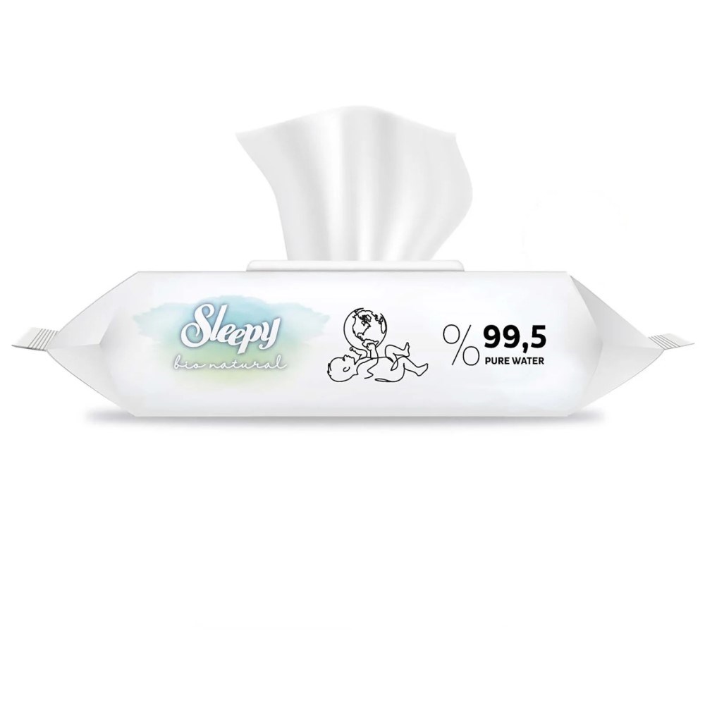 Sleepy Bio Natural Yenidoğan Islak Mendil 3x40 