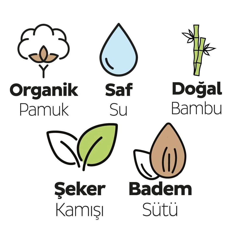 Sleepy Bio Natural Yenidoğan Islak Mendil 3x40 