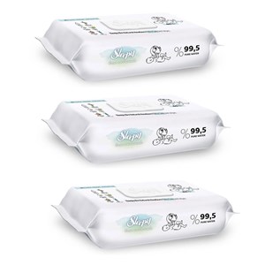 Sleepy Bio Natural Yenidoğan Islak Mendil 3x40