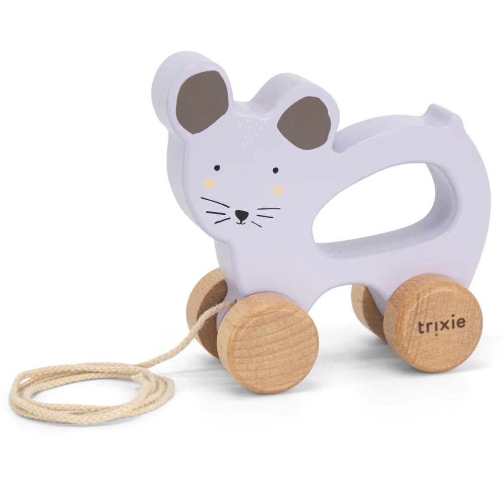 Trıxie Mrs. Mouse - Ahşap İpli Araba 