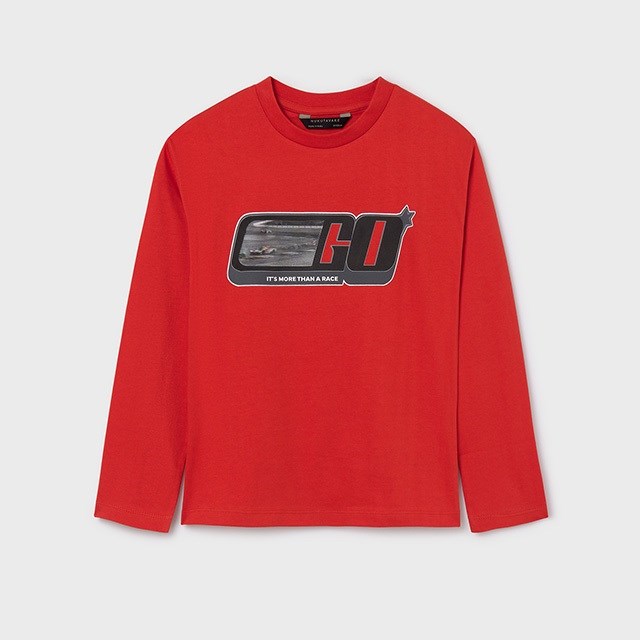Mayoral Kışlık Erkek Uzun Kol T-shirt Turuncu