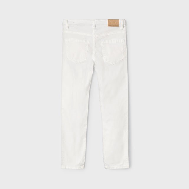 Mayoral Yazlık Erkek SlimFit Basic Pantolon Beyaz
