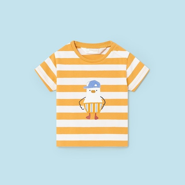 Mayoral Yazlık Erkek Bebek Kısa Kol T-shirt Sarı