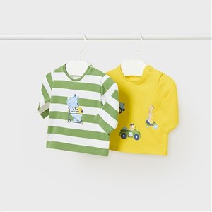 Mayoral Yazlık Erkek Bebek Uzun Kol T-shirt 2'li