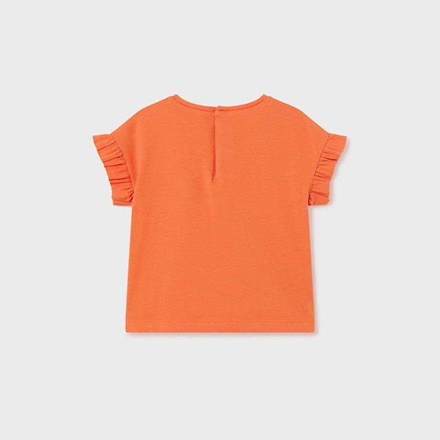 Mayoral Yazlık Kız Bebek Kısa Kol T-shirt Turuncu