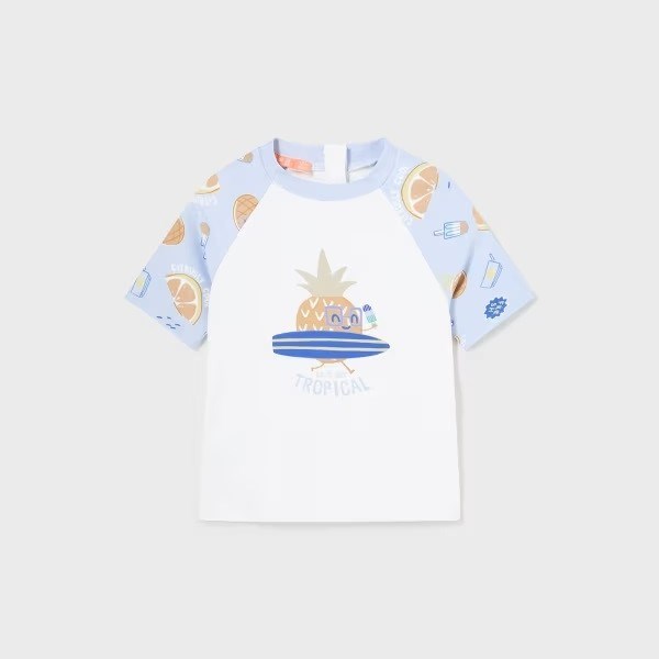 Mayoral Yazlık Erkek Bebek Kısa Kol T-shirt Mayo Mavi