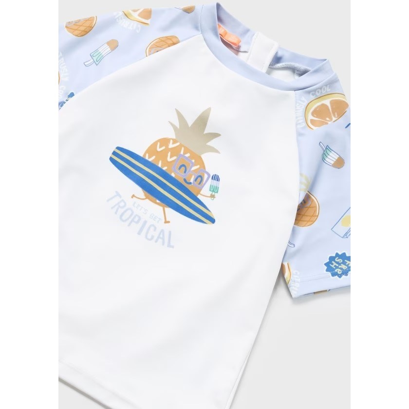 Mayoral Yazlık Erkek Bebek Kısa Kol T-shirt Mayo Mavi