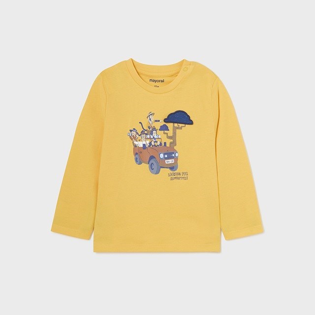 Mayoral Yazlık Erkek Bebek Uzun Kol T-shirt Sarı