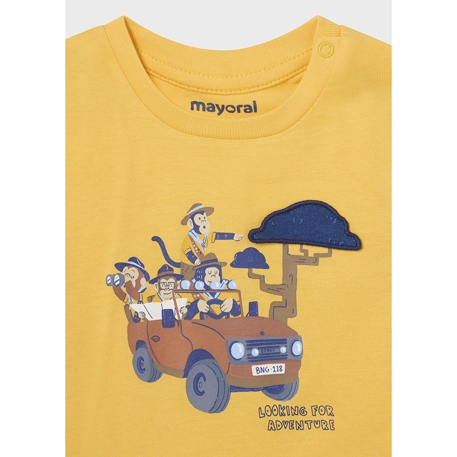 Mayoral Yazlık Erkek Bebek Uzun Kol T-shirt Sarı