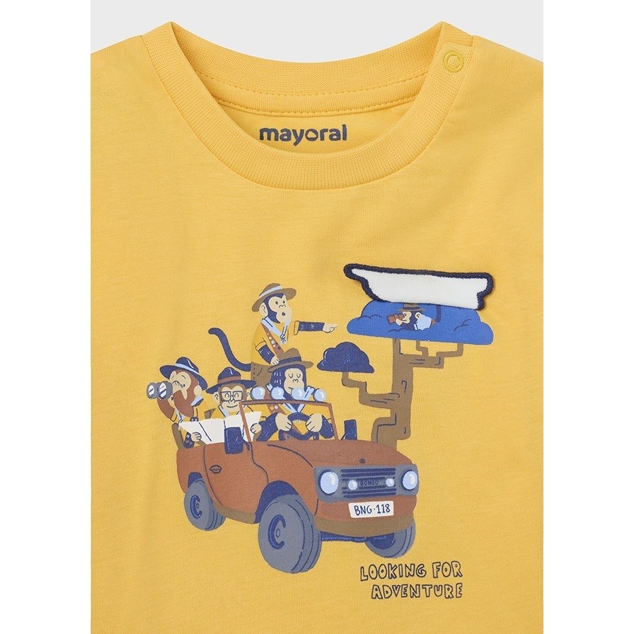 Mayoral Yazlık Erkek Bebek Uzun Kol T-shirt Sarı