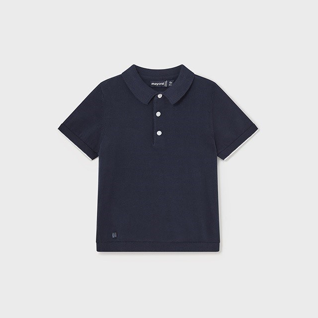 Mayoral Yazlık Erkek Bebek Kısa Kol Polo T-shirt Koyu Mavi