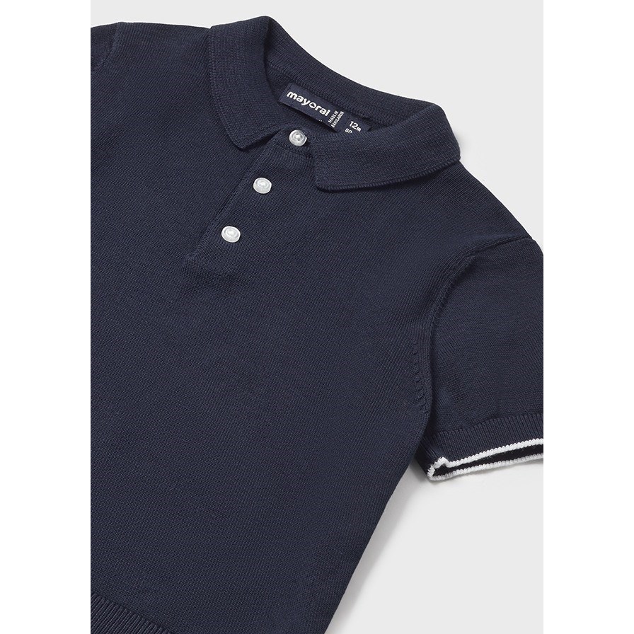 Mayoral Yazlık Erkek Bebek Kısa Kol Polo T-shirt Koyu Mavi