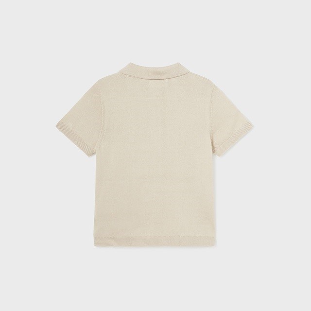 Mayoral Yazlık Erkek Bebek Kısa Kol Polo T-shirt Krem