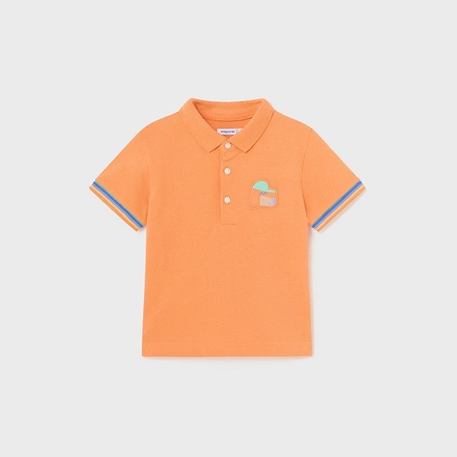 Mayoral Yazlık Erkek Bebek Kısa Kol Polo T-shirt Turuncu
