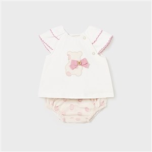 Mayoral Yazlık Kız Bebek Bluz Şort Set