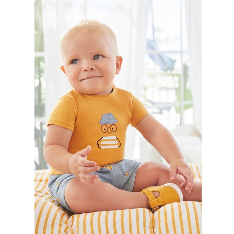 Mayoral Yazlık Erkek Bebek Bluz Şort Set Sarı