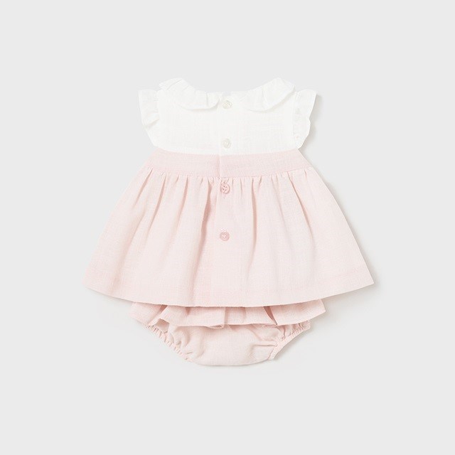 Mayoral Yazlık Kız Bebek Bluz Şort Set Pembe