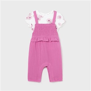 Mayoral Yazlık Kız Bebek Bluz Salopet Set