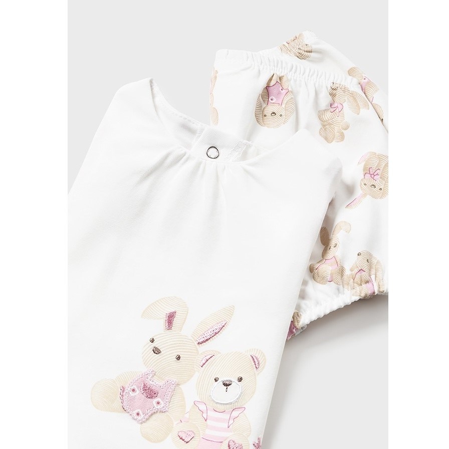Mayoral Yazlık Kız Bebek Bluz Şort 4'lü Set Pembe