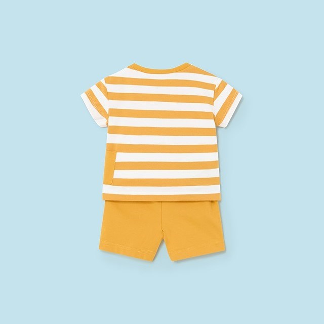 Mayoral Yazlık Erkek Bebek Bluz Şort 4'lü Set Sarı