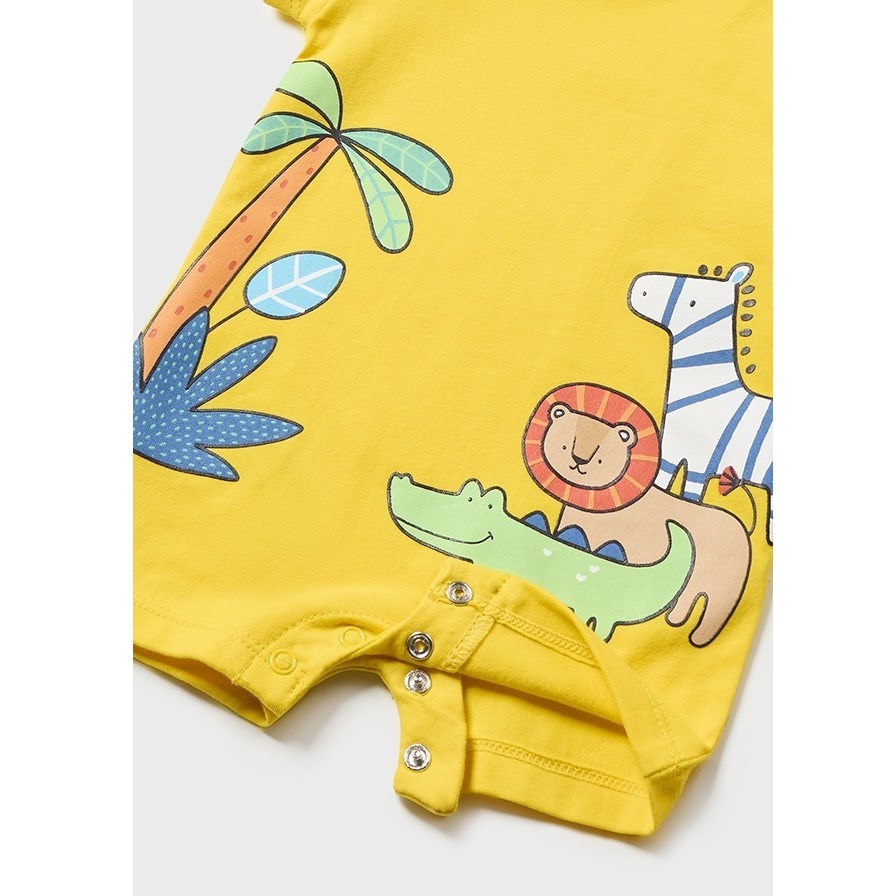 Mayoral Yazlık Erkek Bebek Kısa Tulum 3'lü Set Sarı