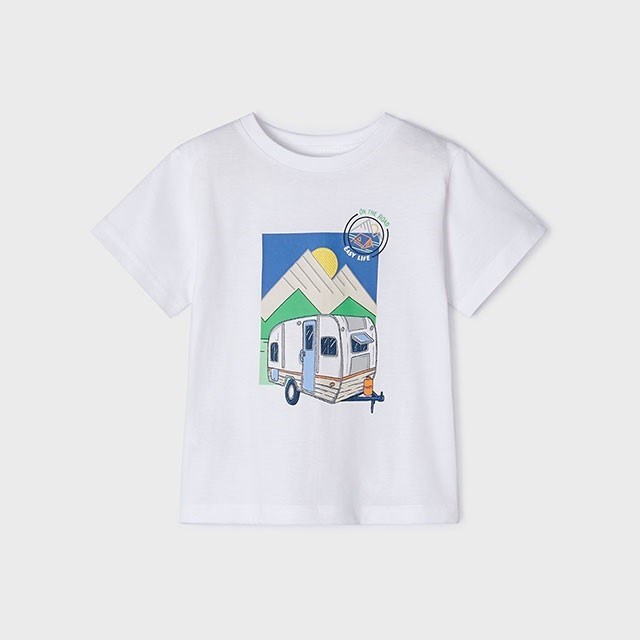 Mayoral Yazlık Erkek Kısa Kol T-shirt Beyaz