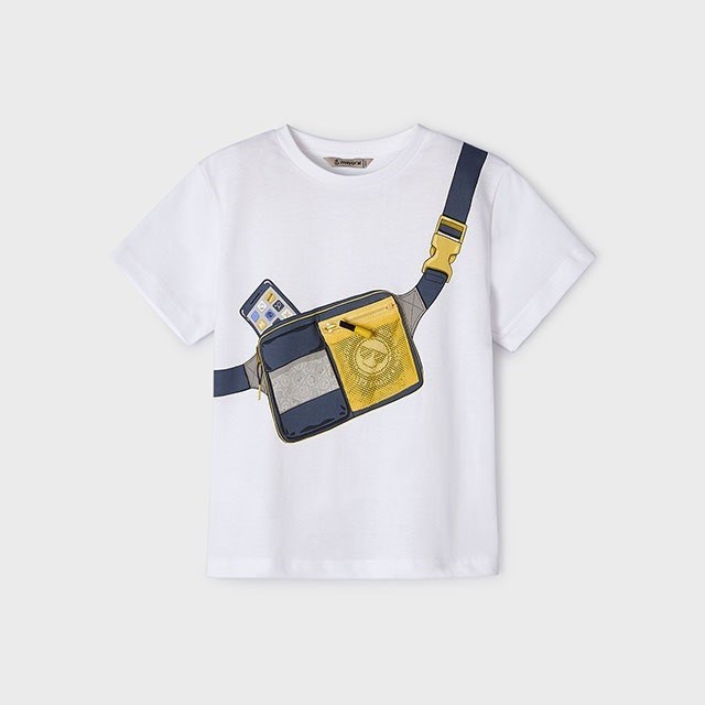 Mayoral Yazlık Erkek Kısa Kol T-shirt Beyaz