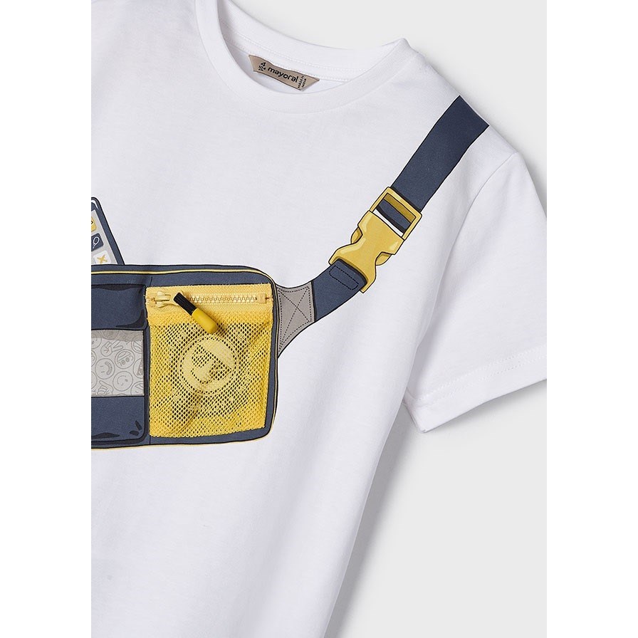 Mayoral Yazlık Erkek Kısa Kol T-shirt Beyaz