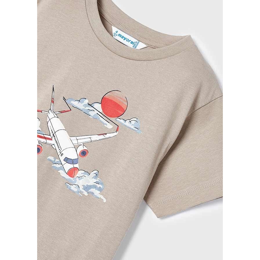Mayoral Yazlık Erkek Kısa Kol T-shirt Krem