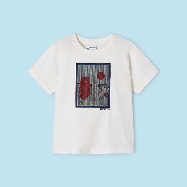 Mayoral Yazlık Erkek Kısa Kol T-shirt Beyaz